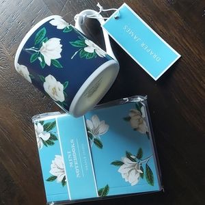 DRAPER JAMES 2pk mini notebooks AND Magnolia Mug. New!